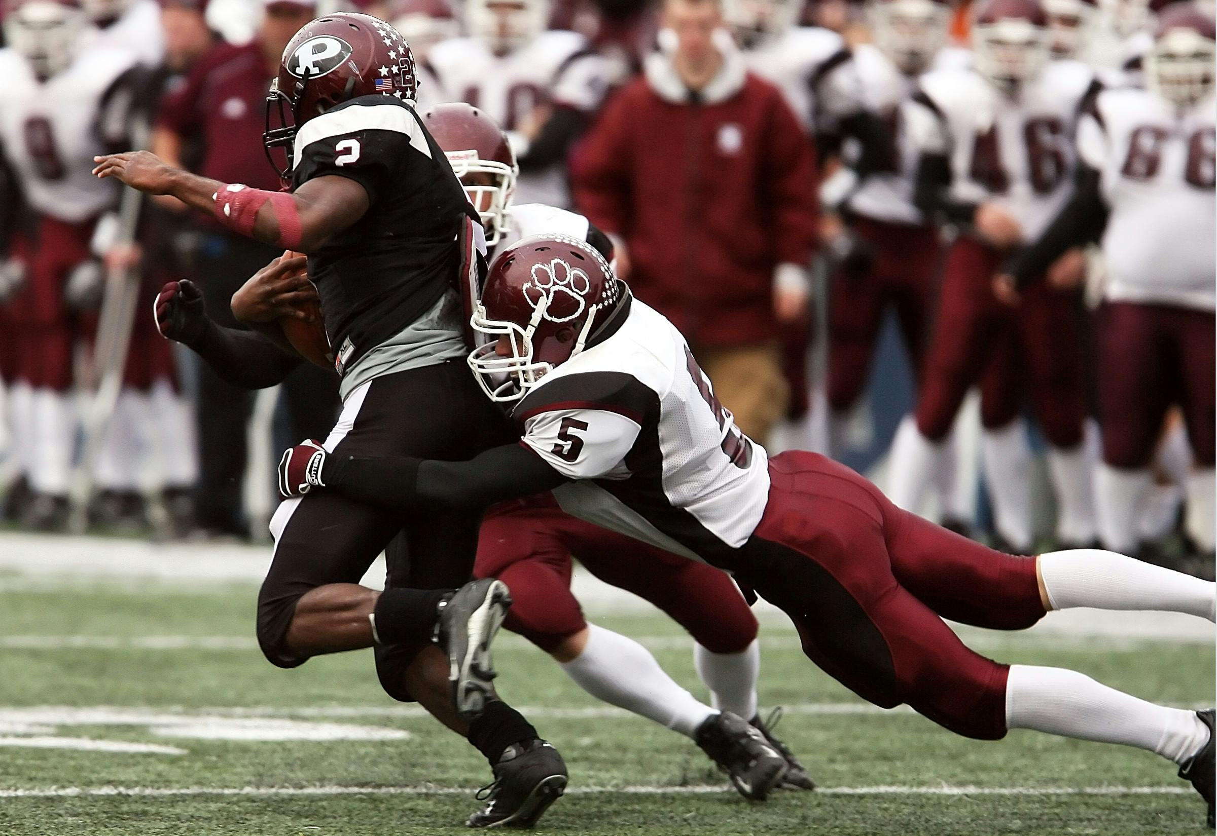 Football team in action